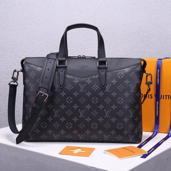 Louis Vuitton Porte Briefcase Explorer Shoulder Crossbody Bag - Picture 1 of 9